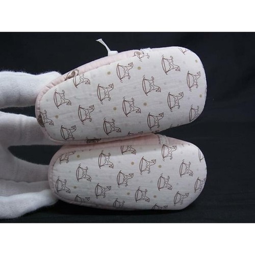 Hermes Baby First Shoes 100% cotton Pink - Picture 4 of 5