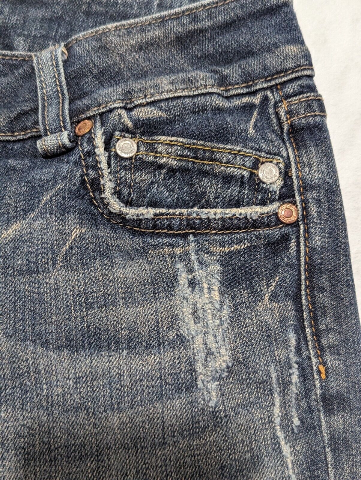Miss Me Bootcut Blue Jeans Sz 26 Medium Wash Stre… - image 10