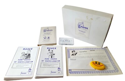 Maher Studios Home Study Course Of Ventriloquism Tapes & Lessons Missing Tape 1