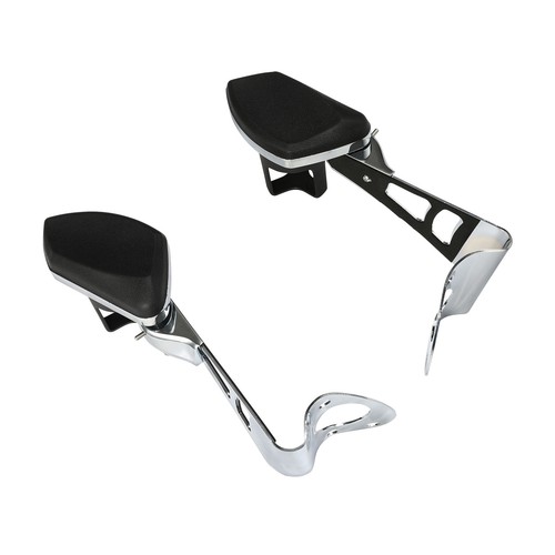 Rear Passenger Arm Rests Drink Holder Fit For Harley Touring Street Glide 2014+ - Picture 2 of 12
