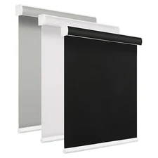 100% Blackout Cordless Waterproof Window Blinds Roller Shades Blind 25"-80" Wide