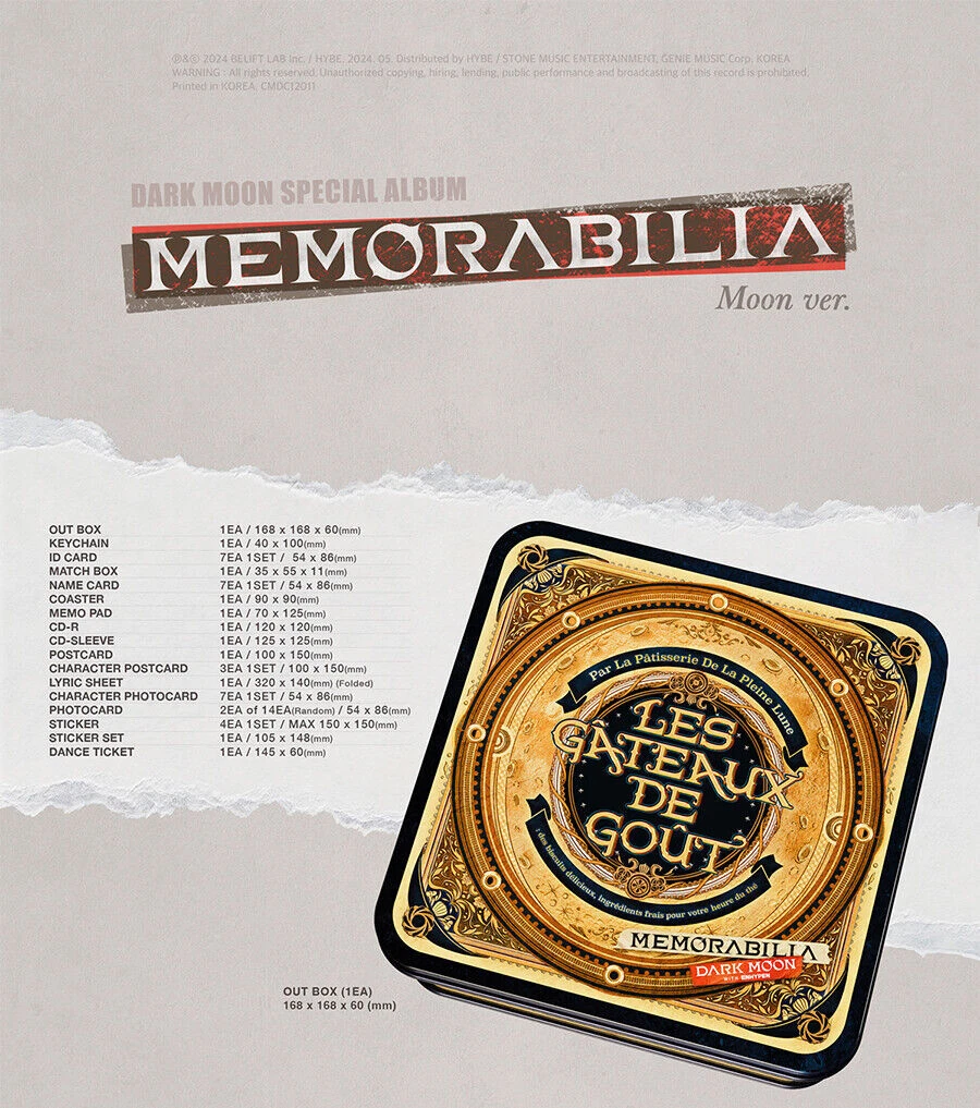 ENHYPEN [MEMORABILIA] DARK MOON SPECIAL ALBUM [MOON/VARGR Ver]/CD+