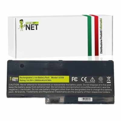 Akku L09N8P01 kompatibel mit Lenovo Ideapad U350W U350 2963 [2800mAh]