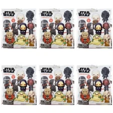 Disney STAR WARS Series 6 Figural 3D Bag Clip - Lot of 6 Sealed Blind Bags