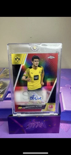 2021-22 Topps Chrome Bundesliga Gio Reyna Red Auto /10