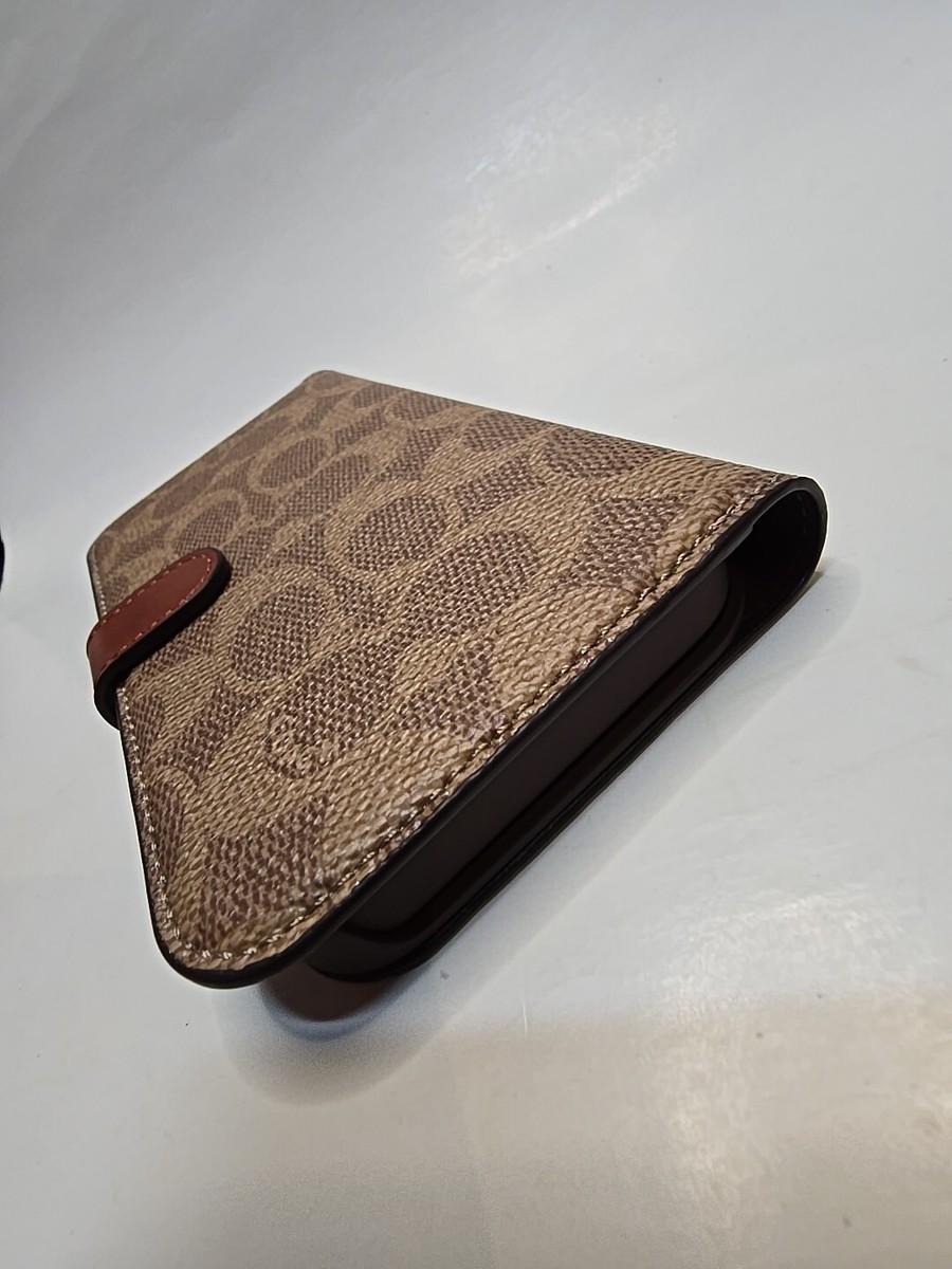COACH NEW YORK Folio Wallet Detachable Case for Apple iPhone