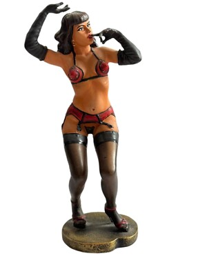 Bettie Page Pin up Figur Statue fertiger Bausatz, handbemalt - Rarität