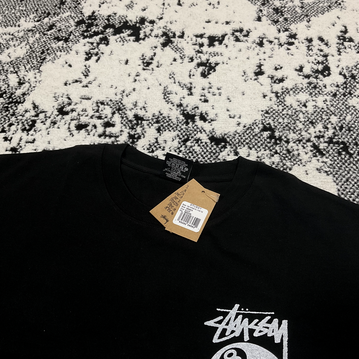 STUSSY TEST STRIKE PIGMENT DYED TEE IN BLACK - M | eBay