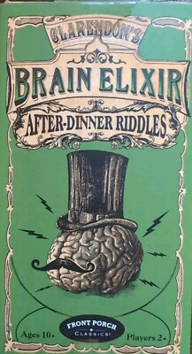 Brain Elixir After Dinner Riddles Card Game Clarendon Games Complete Never Used