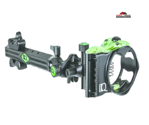 M1 5-Pin Archery Bow Sight With Hi-Vis Level - Right & Left Hand, Ultra-Bright Fiber Optic Pins For Hunting & Target Shooting