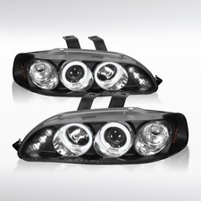 Fit 1992 1993 1994 1995 Honda Civic Black Led Halo Projector Headlights Lamps Fit 1992 1993 1994 1995 Honda Civic Black Led Halo Projector Headlights Lamps
