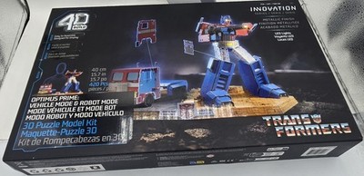 . 4D Build Transformers Optimus Prime & Truck 3D Model Kit Puzzle NEW S02