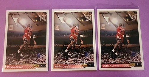 New Listing(3) Upper Deck 1992-93 Michael Jordan #23 Chicago Bulls Basketball Card 3 Cards