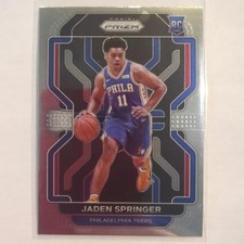 2021-22 Panini Prizm Rookie #317 JADEN SPRINGER RC 76ers