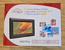 VistaQuest Digital Picture Frame 7" - Factory sealed
