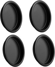 4 Pack Closet Door Finger Pull 2-1/16  Easy Snap in Installation Black Fits a