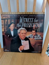 Witness for the Prosecution LaserDisc 1957 Courtroom Drama MGM/UA DELUXE