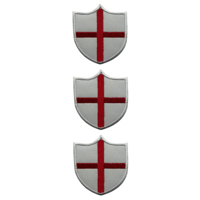 National Country Schild Flagge Bügelbild Patch 3er Set bestickt Aufnäher Abzeichen