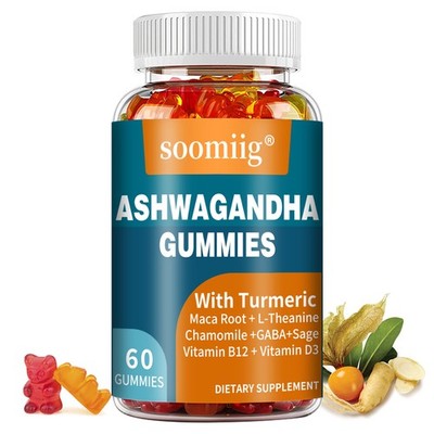 Ashwagandh Gummies Improve Mood Enhance Memory Boost Immunity 60 Gummy