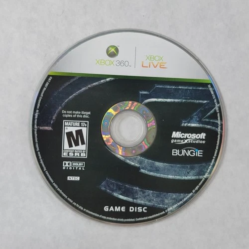 Halo 3 Limited Edition Game Disk Microsoft Xbox 360, 2009 Loose Disc Bungie