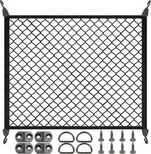 Elastic Cargo Net for SUV, Net Stretchable 31.2" x 24" Stretch to 62.4" x 48", R