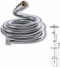 78" Extra Long Shower Hose, 304 Stainless Steel, Leak-Proof  Tangle-Free, Easy