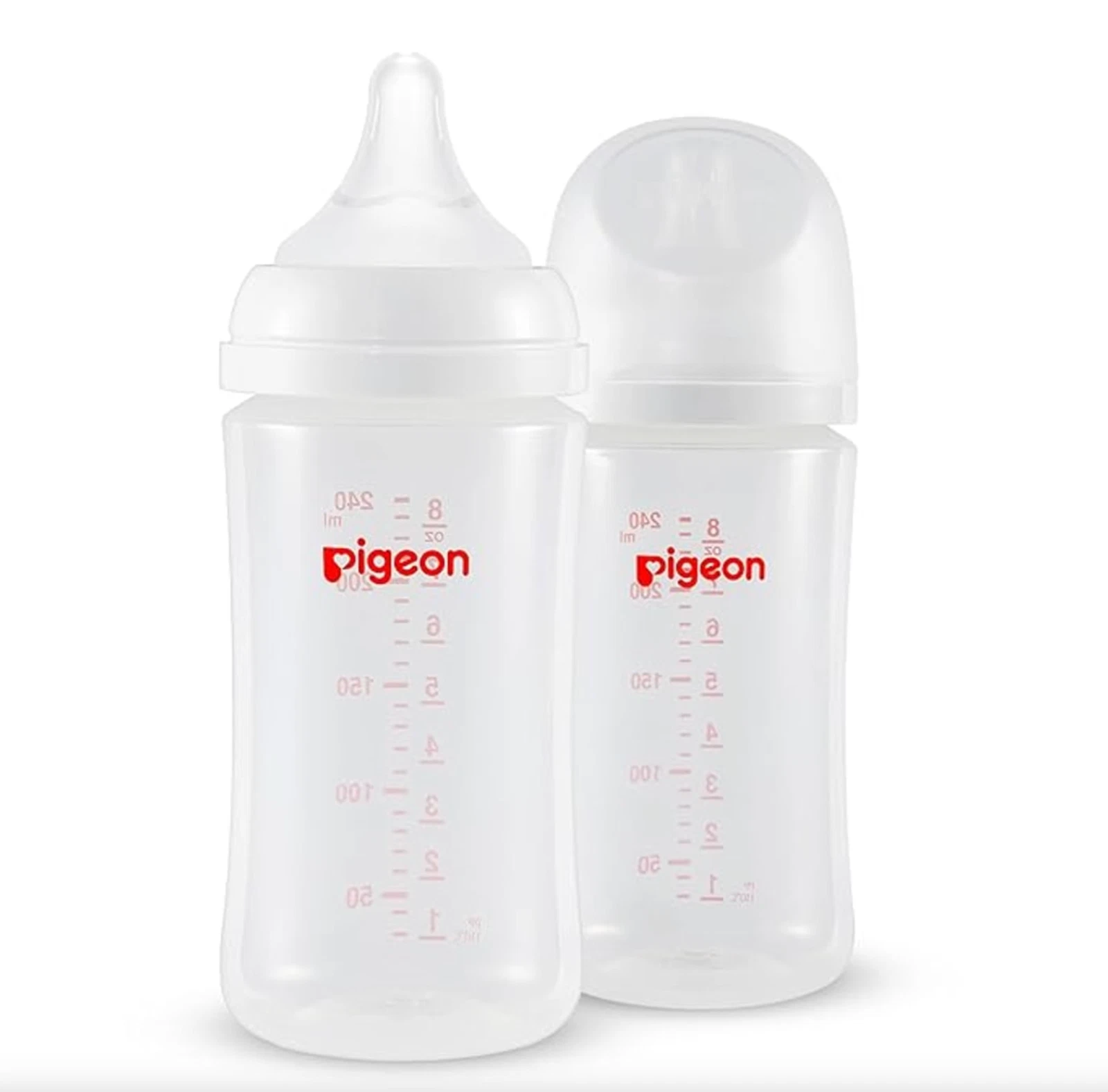 Pigeon Wide Neck Nursing 2 PP Bottles 8.1 Oz Anti-Colic with 2 M Nipples
Opens in a new window or ta