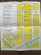1960 Saigon South Vietnam Fold-Out Map Rue Tu-Do Caravelle CAR-ASIE Travel Guide