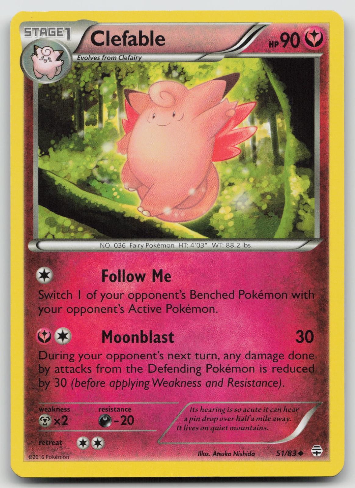 Clefable 51/83 Uncommon Generations Pokemon Lightly Played