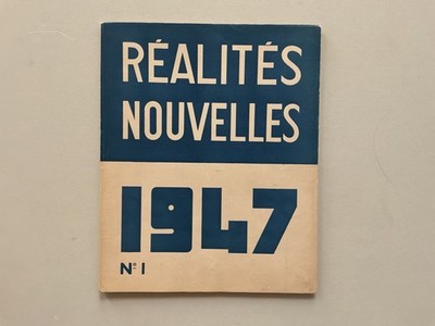 A. FREDO SIDES Réalités Nouvelles No.1  1947 / No.2 1948 With Salon Booklets