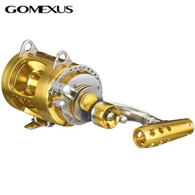 GOMEXUS Offshore Fishing Conventional 2-Speed Reel 50W-HX50-GD