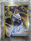 2025 Topps Cosmic Chrome Gold Yoshinobu Yamamoto On Card Auto 21/50