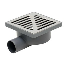 Stainless Steel Grid 150x150mm Floor Waste Drain Gully Trap
