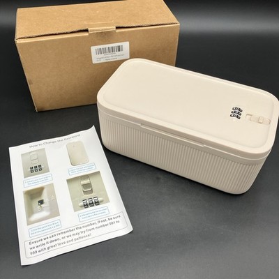 Small Lock Box for Medication Safe, 2L Medicine Lockable Storage Box NIB