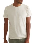 Marine Layer Signature Sea Change Crew Tee Men's L Antique White Short Sleeve