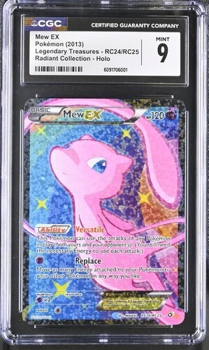 2013 Pokemon Legendary Treasures Mew EX RC24 Radiant Collection CGC 9