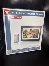 TRUTECH 7-Inch DIGITAL PHOTO FRAME Black/ White A60P0315 NEW