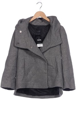 ZARA Jacke Damen Anorak Jacket Kurzmantel Gr. M Wolle Grau #xps3f4x
