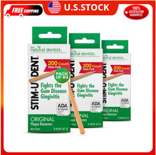 Stim-U-Dent Plaque Removers 24 Packs of 25 Picks/Pack 600 Picks - Mint...
