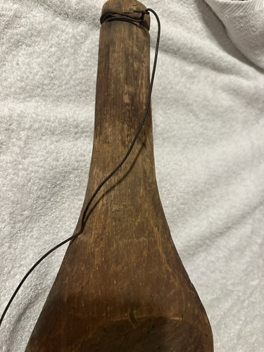 Antique Primitive Hand Carved Wood Water Bucket Carrier Neck Shoulder Yoke - Picture 3 of 14