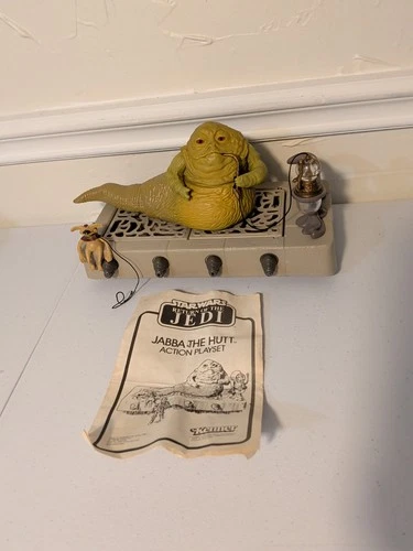 1983 Jabba The Hutt Playset Complete Vintage Star Wars ROTJ Kenner +Instructions