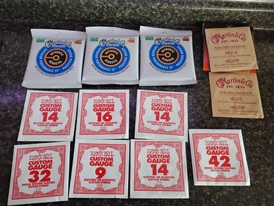 Guitar String Lot. Martin & Co