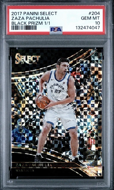 2017-18 Panini Select Courtside Black Prizm 1/1 - Zaza Pachulia PSA 10!