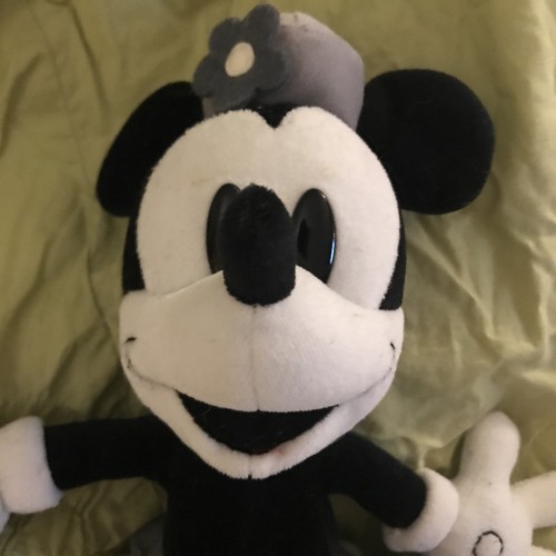 Monochrome Minnie Mouse Disney Parks Plush - 10” - Picture 3 of 5