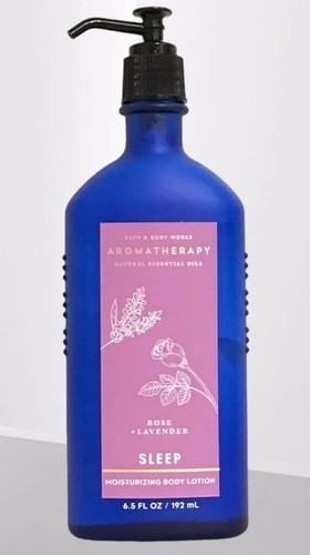 1 BATH & BODY WORKS AROMATHERAPY SLEEP ROSE LAVENDER LOTION CREAM 6.5 OZ PUMP! - Picture 2 of 2