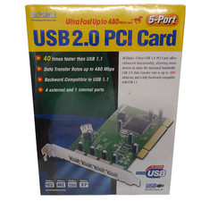 BUSlink USB 2.0 PCI Card 5-Ports Model UII-PCIP Internal USB Hub PCI Universal
