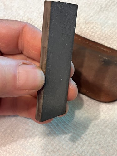 Vintage Eze-Lap Diamantschärfer Läppstein Lederetui U - Bild 4 von 5