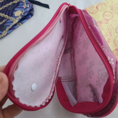 Makeup Case Travel Bag Lot Of 5 Revlon Ipsy Saks Ester Lauder Flipflop Plus - Picture 6 of 12