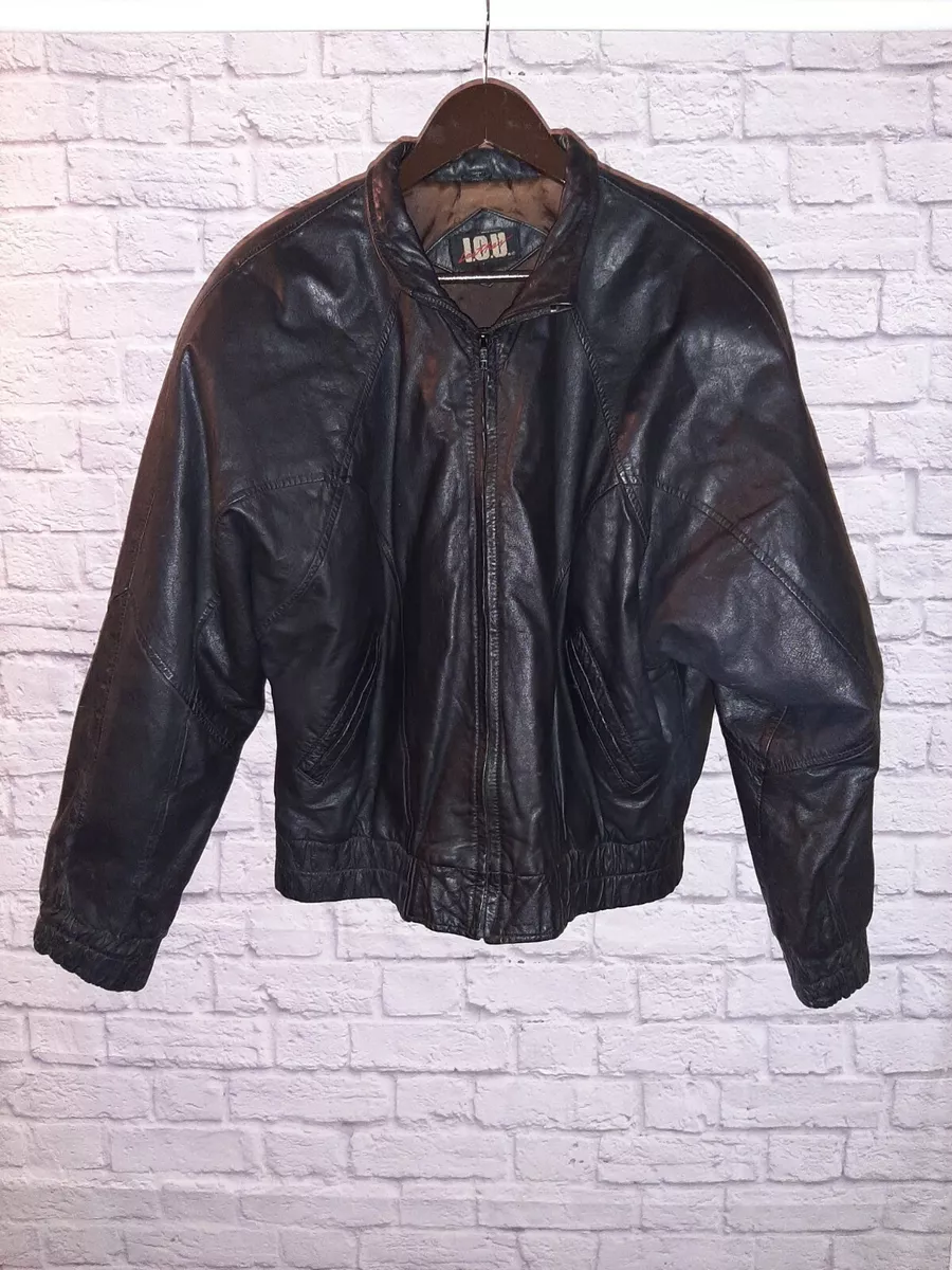 Leather Bomber Jacket By IOU