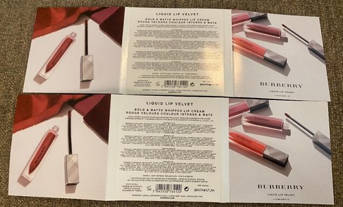 BURBERRY Liquid LIP VELVET Sampler #9, #33, #37, #53 Lot x 2 MATT ~ KOSTENLOSER VERSAND! - Bild 3 von 3